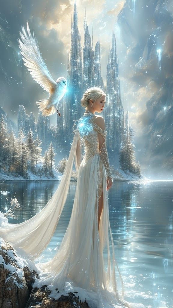 Ice princess and her spirit animal