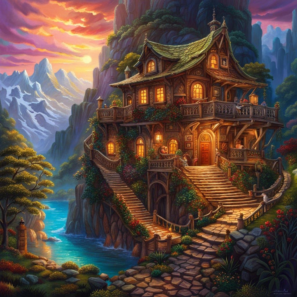 A house in the mountains