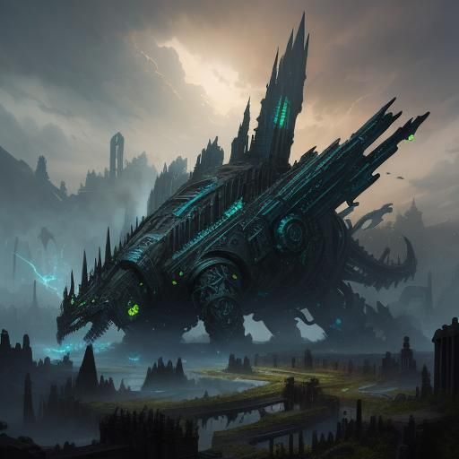 Stormy Serpentine Machine Gliding