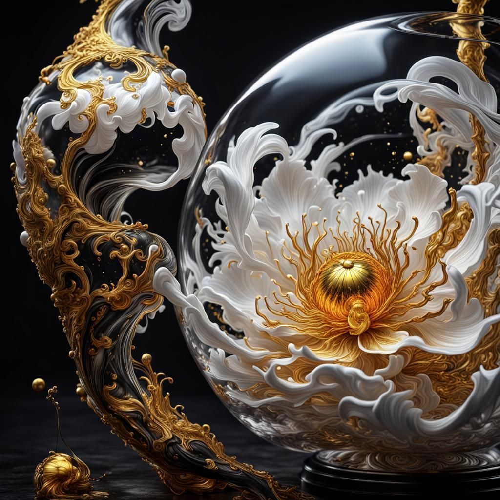 Glassblower's Masterpiece in 3D Rendering