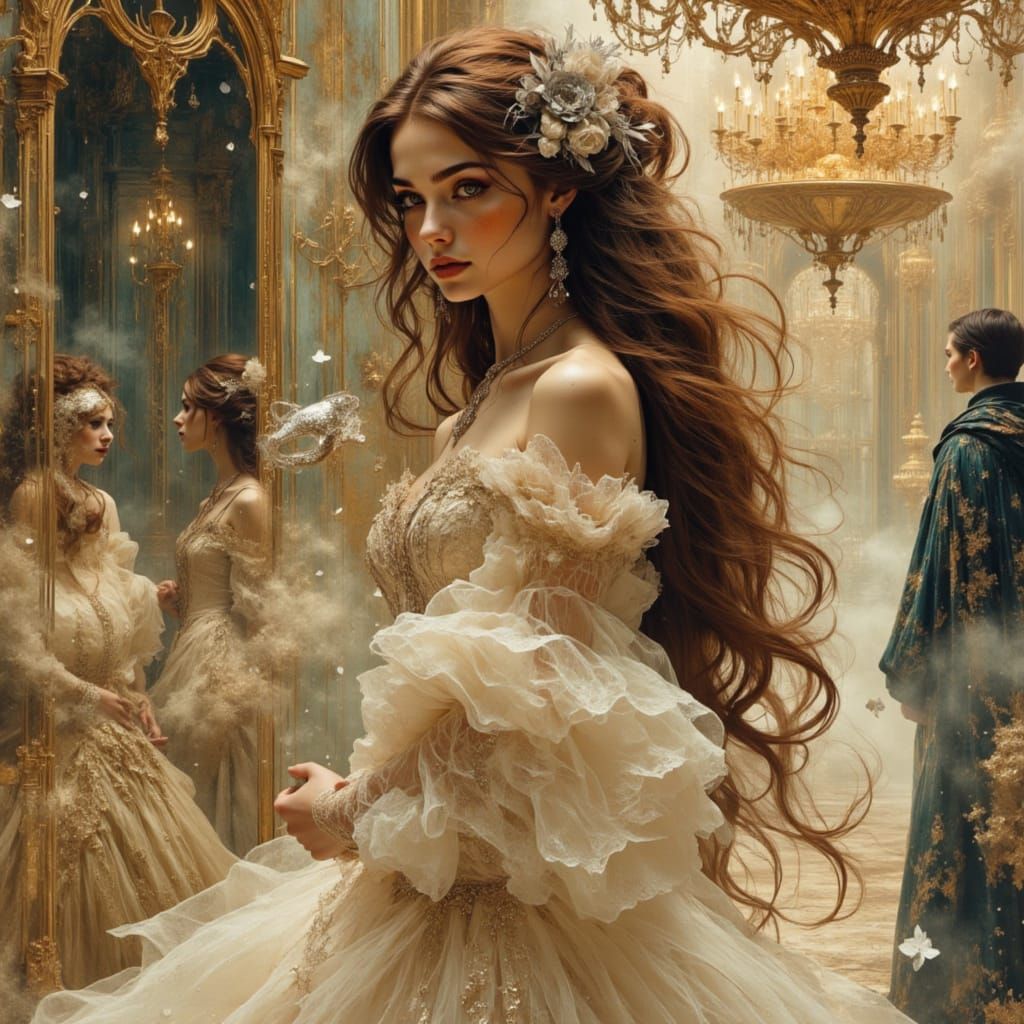 Ethereal Masquerade: A Labyrinth-Inspired Dream Portrait