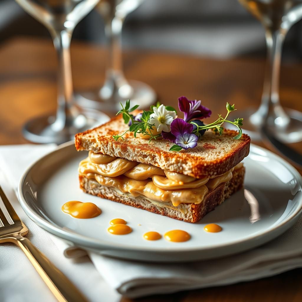 Exquisite Peanut Butter Sandwich in Ultra-Realistic 8K