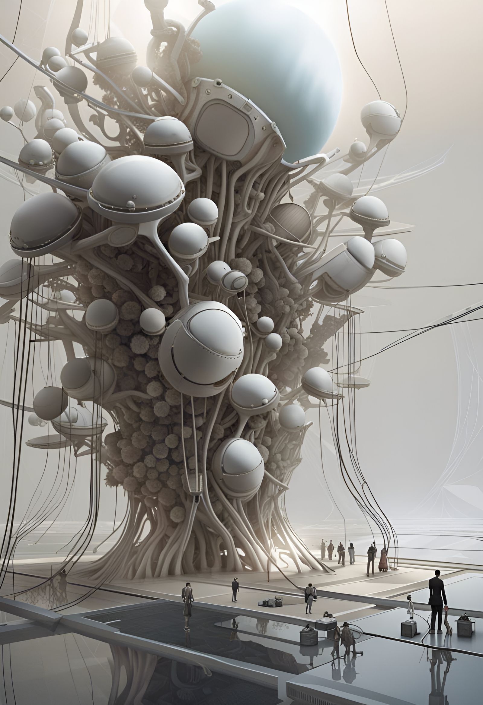 Extraterrestrial Fashion Show: Hyperrealistic Space Feast