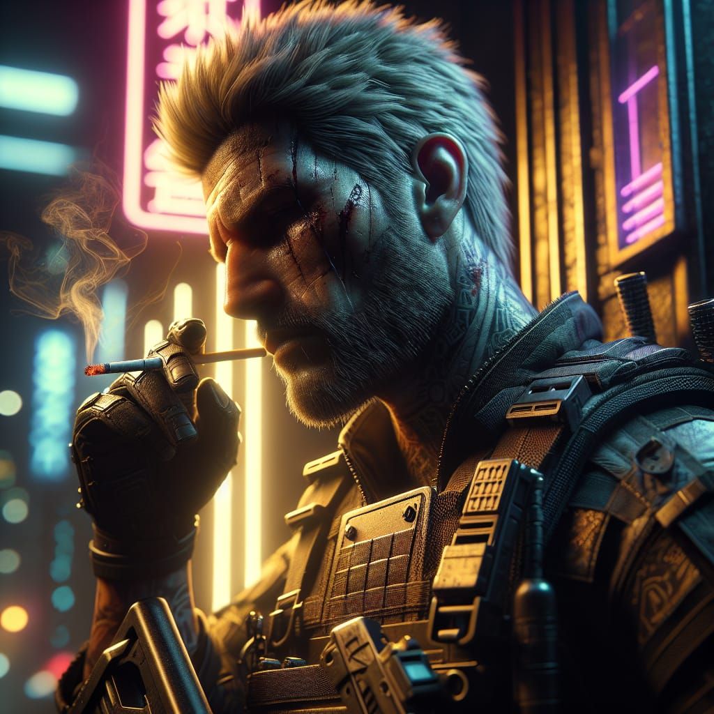 Cyberpunk 2077 : Old men in this world are  Dangerous.