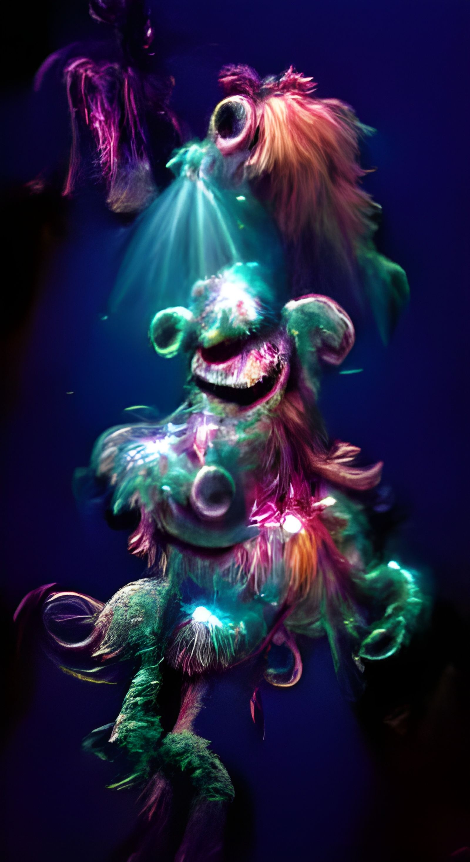 Glowing Deep Sea Muppet Monster