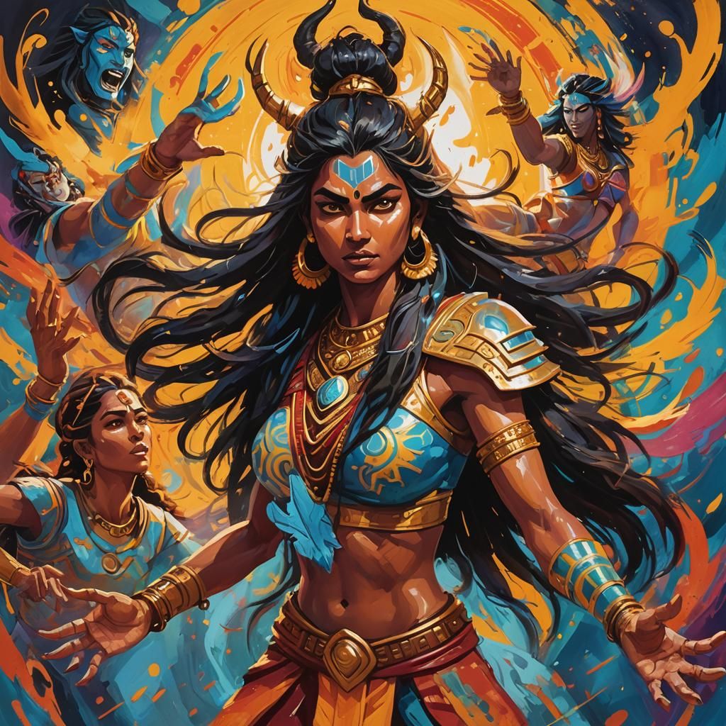 Shiva and Girls Attack in Fantasy Football Game