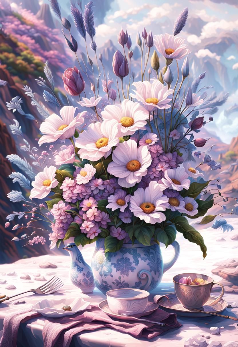 Dramatic Maximalist Digital Matte Painting