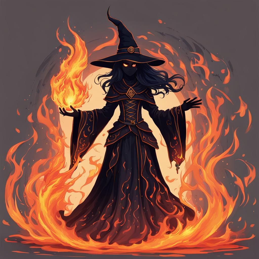 Shadow Witch Ablaze: Ethereal Flames