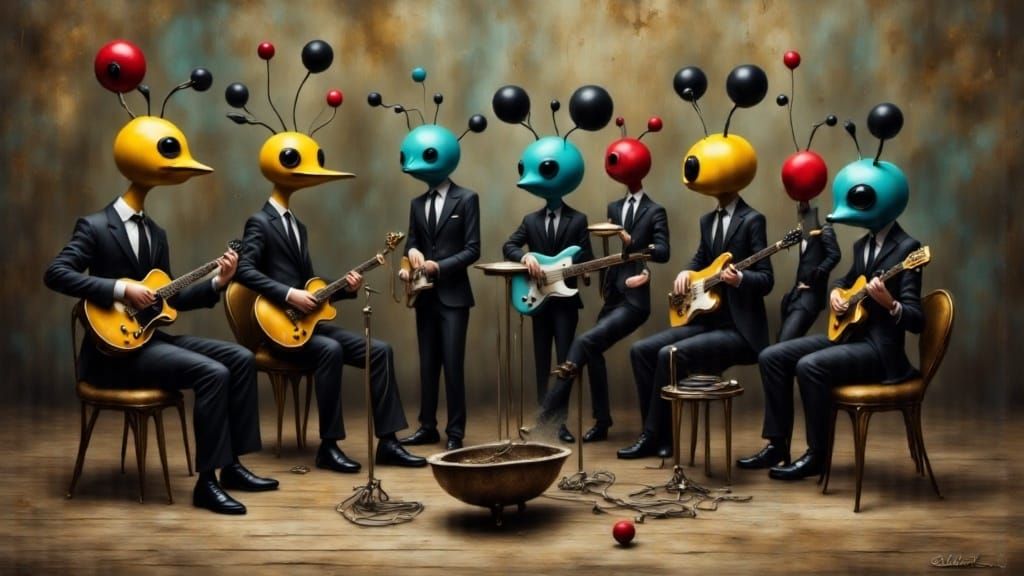 Vibrant Bugs Rock Out in a Gritty Men's Bathroom