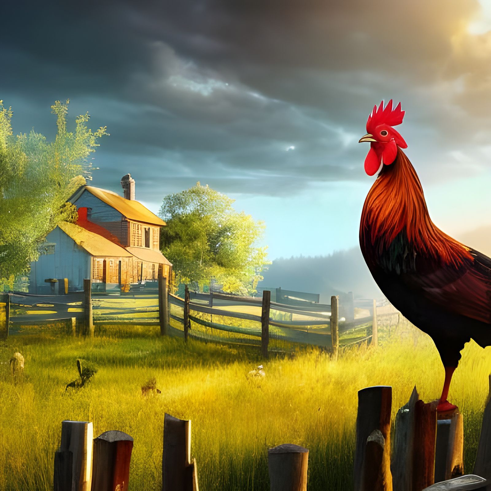 The farm's best rooster