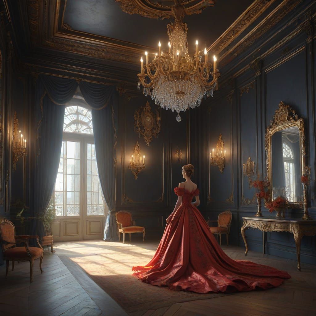 Elegant Night in a Lavish Baroque Hall