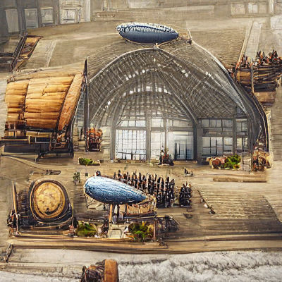 Anno 1800 Inspired Airship Hangar