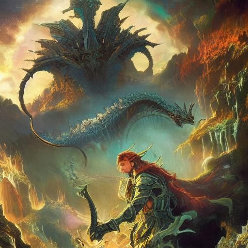 Epic Fantasy Adventurers in a Hollow Earth Setting