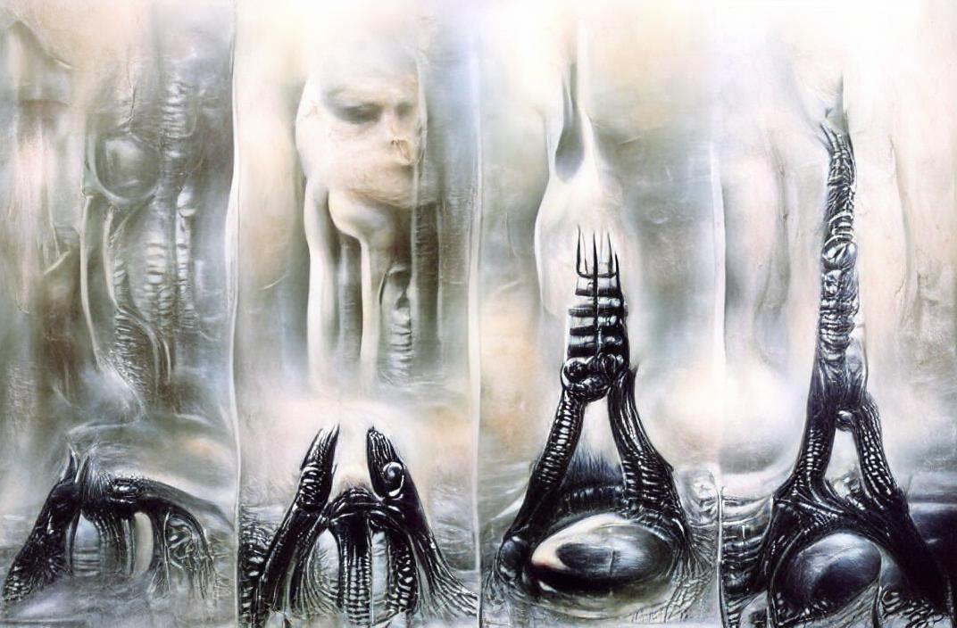 Dark Tower in Biomechanical Giger Style