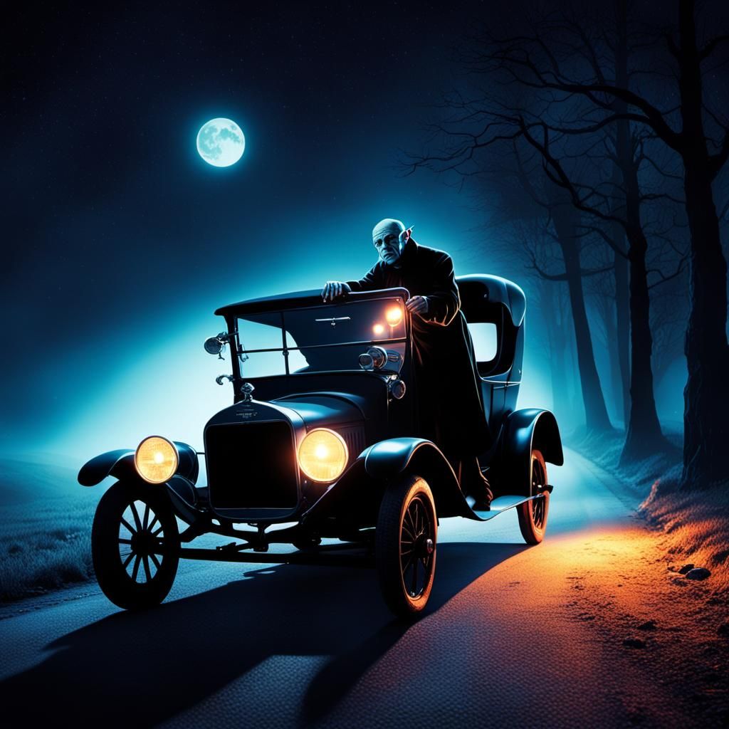 Nosferatu the Vampire Car Mechanic at Work