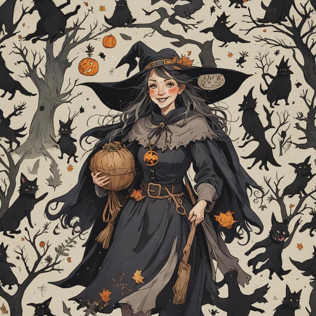 Happy Witch of the North, AI Generated