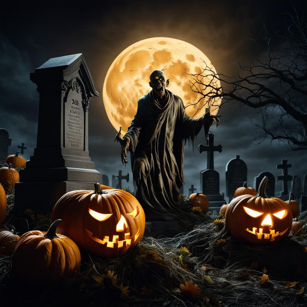 Photorealistic Pumpkin Carving: Zombie Emerges