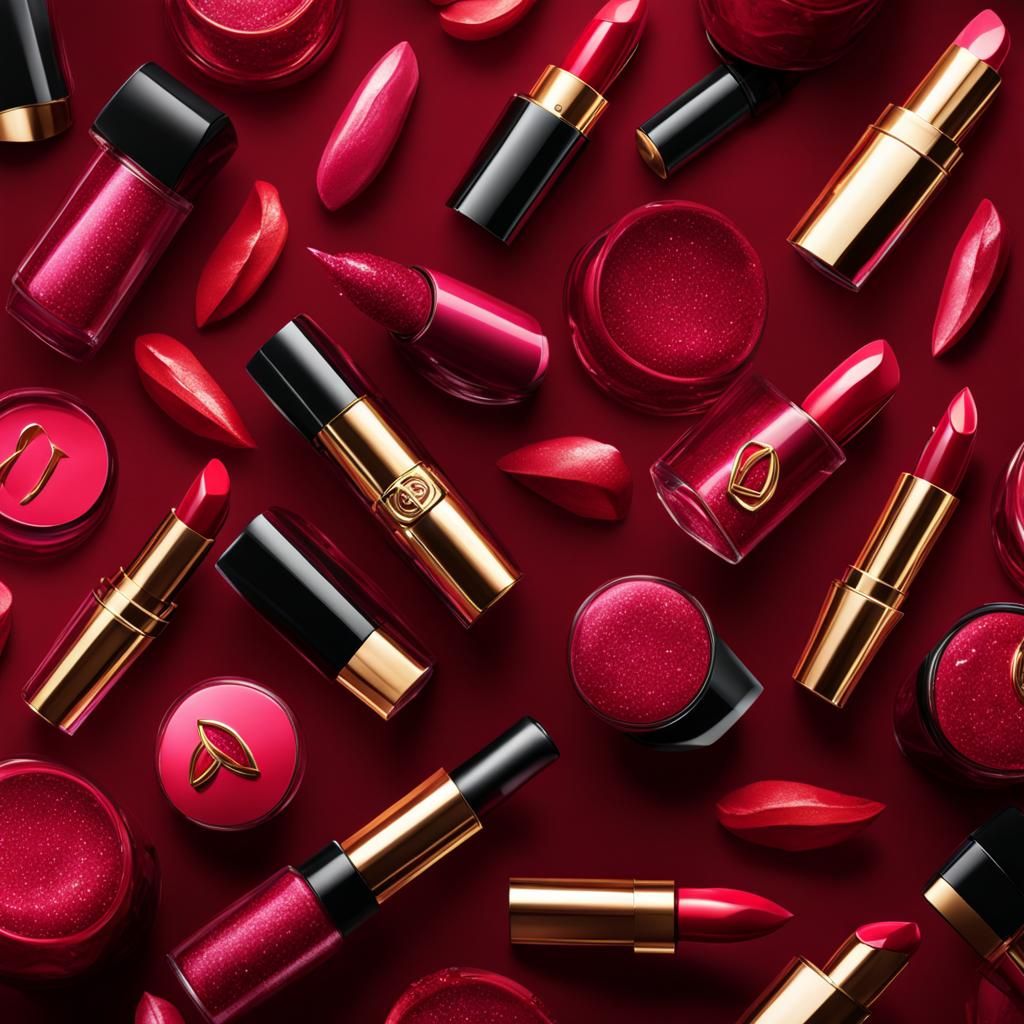 Flashy Logo for Lipstick Company in Fantasy Style