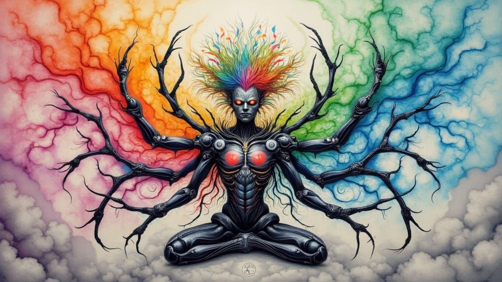 Biomechanical Spider-Android Yoga in Aquatic Space