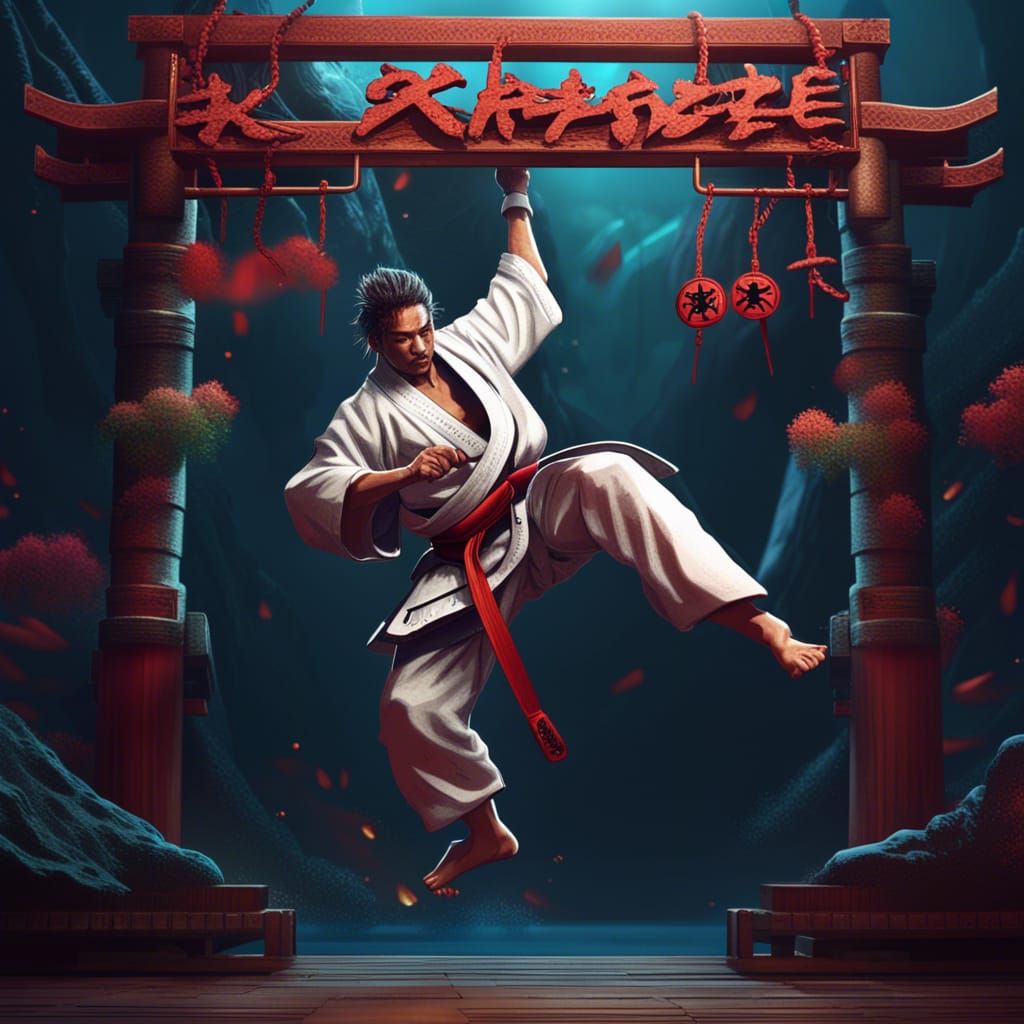A Karate player .