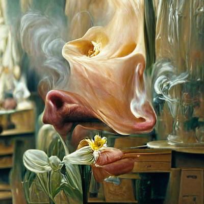 Evocative Oil Painting: The Sense of Smell