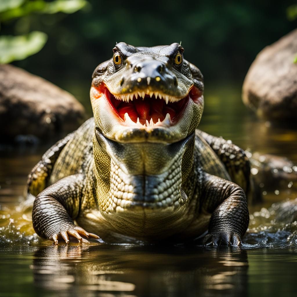 Alligator-Piranha Hybrid Creature
