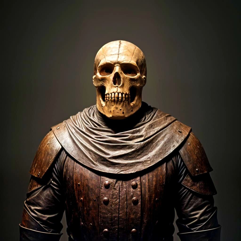 Headless Horseman in Medieval Horror Style