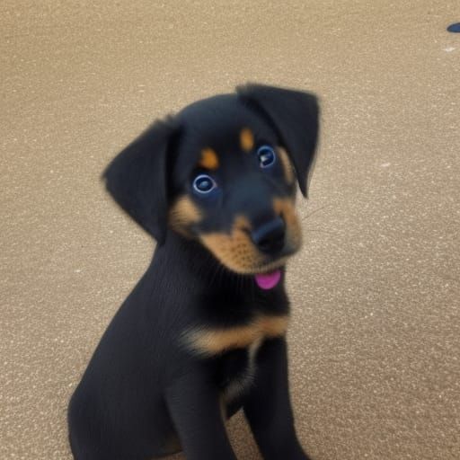 Cute Puppy Generated by AI
