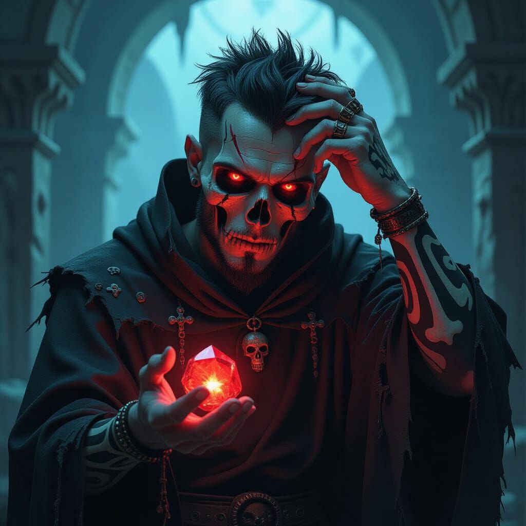 Ominous Dark Magic Spellcaster in Crypt