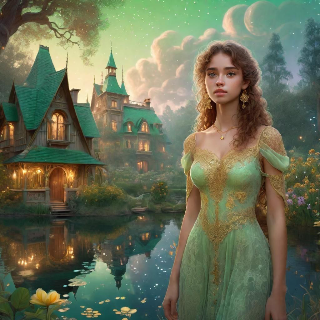 Ethereal Women in Forest, Hyperdetailed Fantasy Art