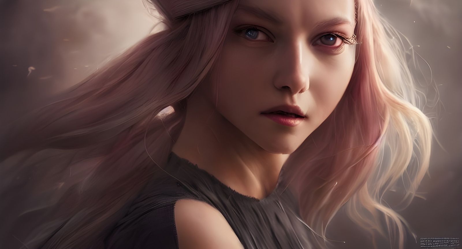 Mirajane Strauss Portrait in Digital Art Style