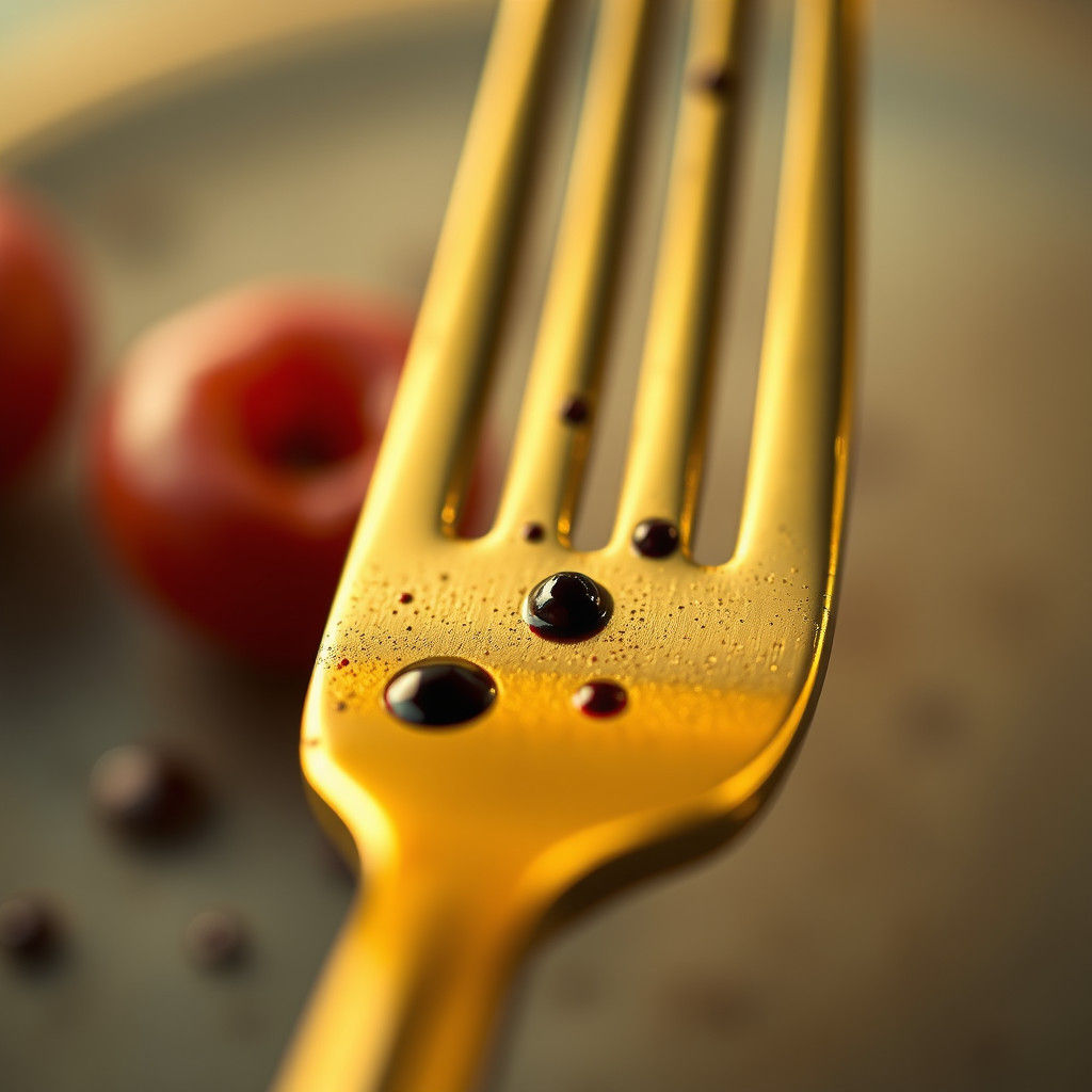 Golden Spork: A Cinematic Macro Still Life