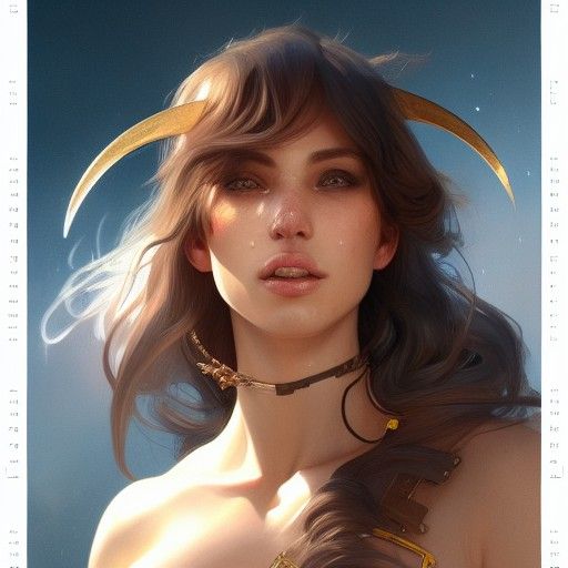 Detailed Portrait of Sagittarius Woman