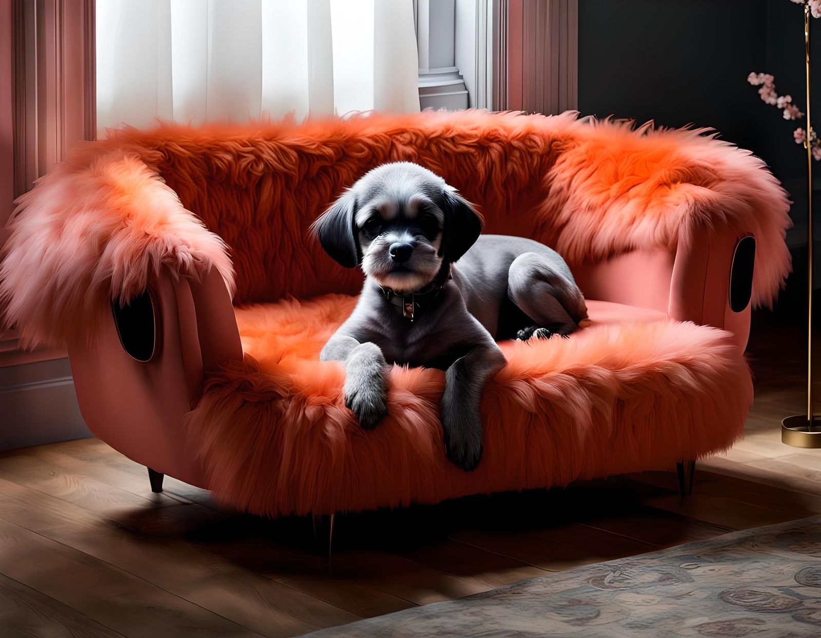 Retro-Futuristic Puppies with Sly Grins