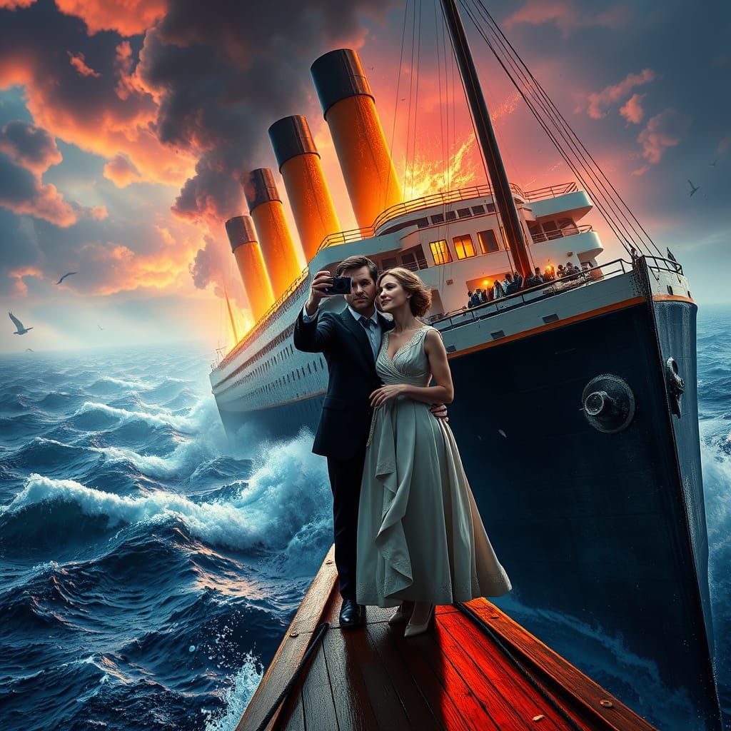 Titanic's Star-Crossed Lovers Capture Ephemeral Moment