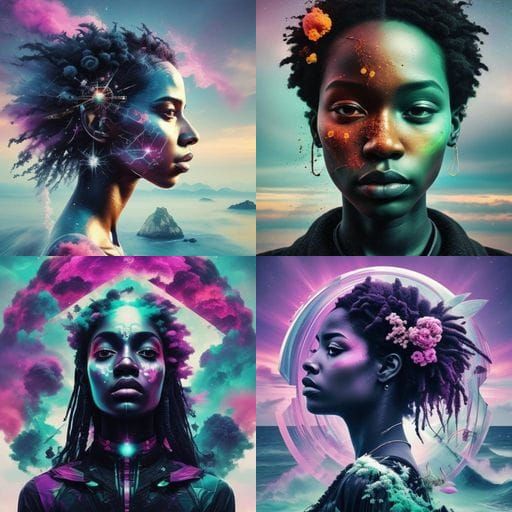 Aesthetic <lora:Double Exposure:0.33> <lora:Black Skin:0.33>...