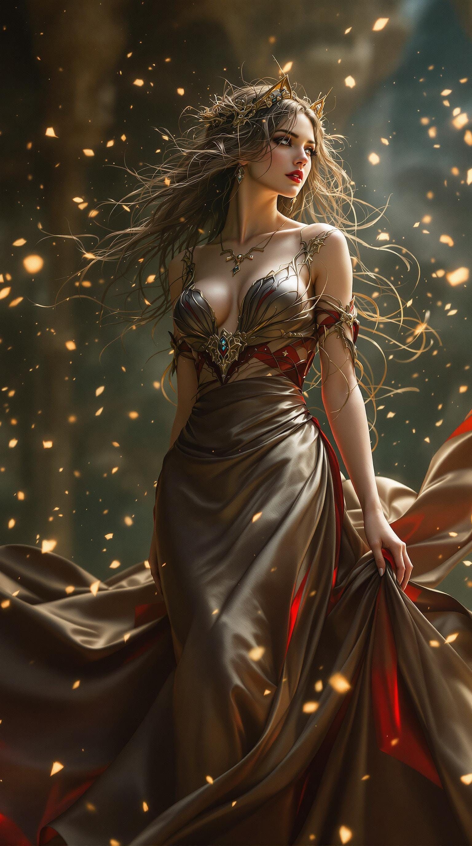 Ethereal Portrait in Dark Fantasy Style