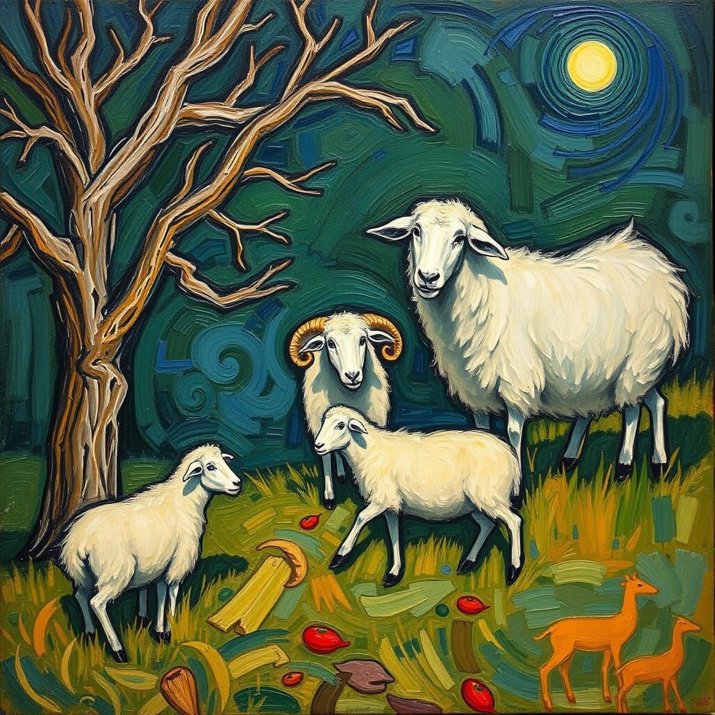Revolutionary Sheep: Wired and Twisted Post-Impressionism