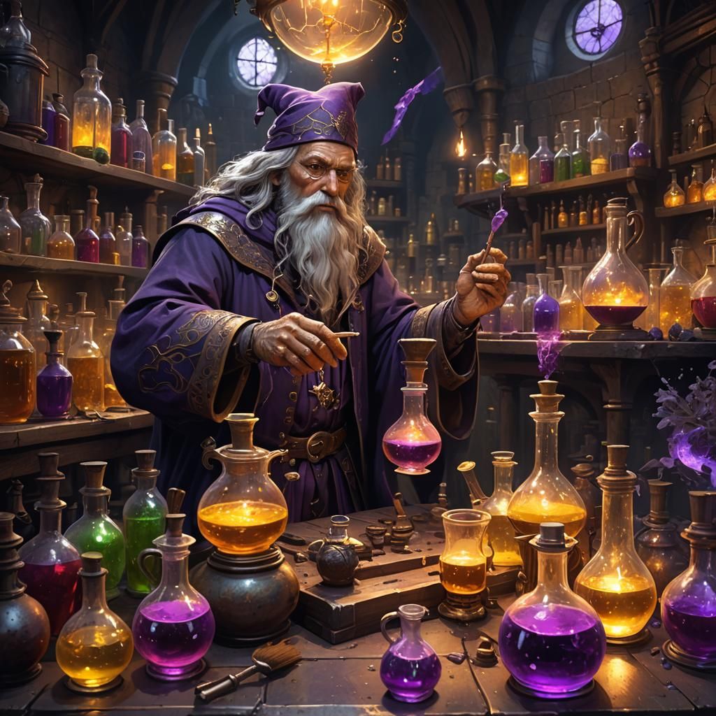 Wizard Alchemist's Dark Fantasy Laboratory