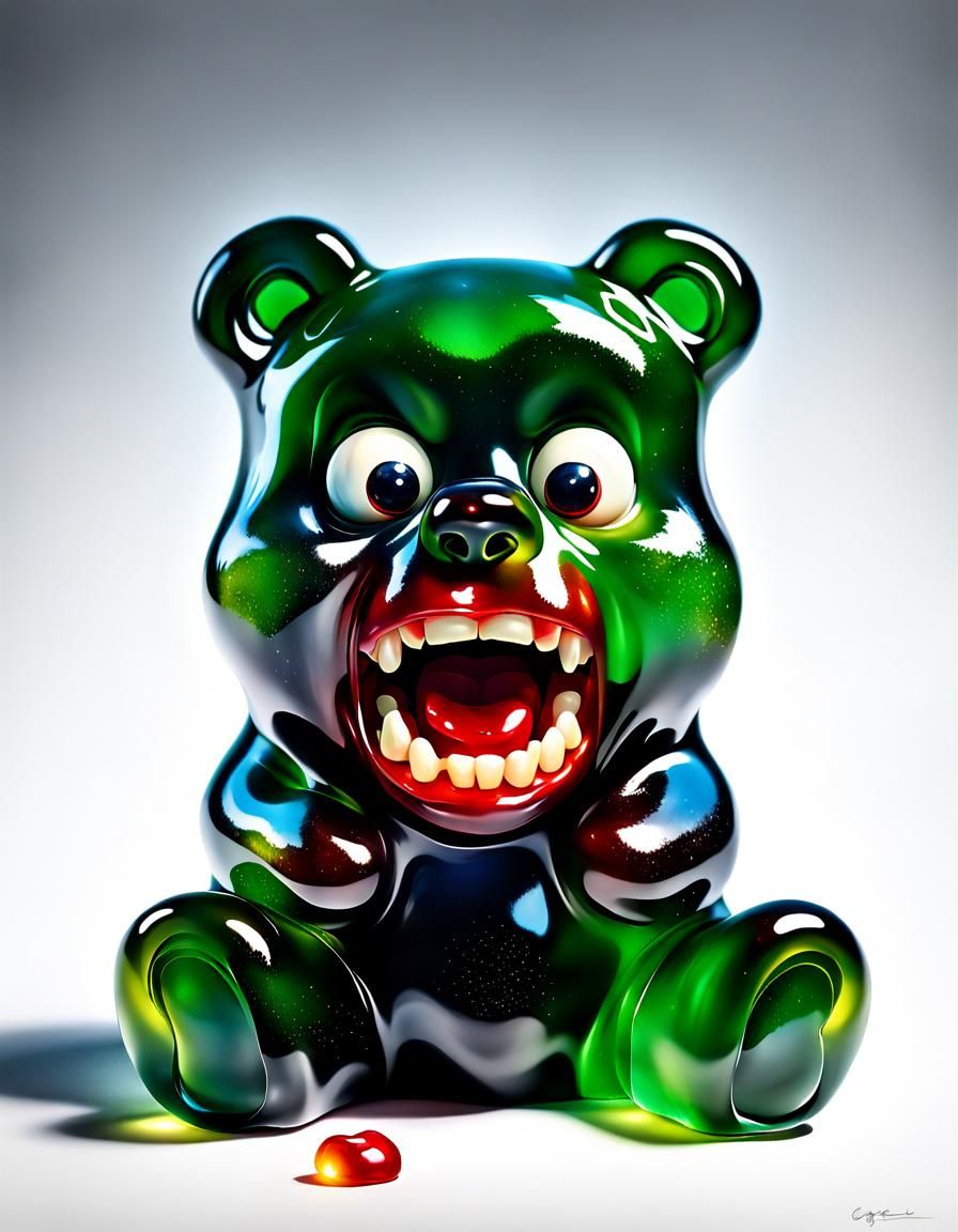 Scary Screaming Gummy Bear Horror