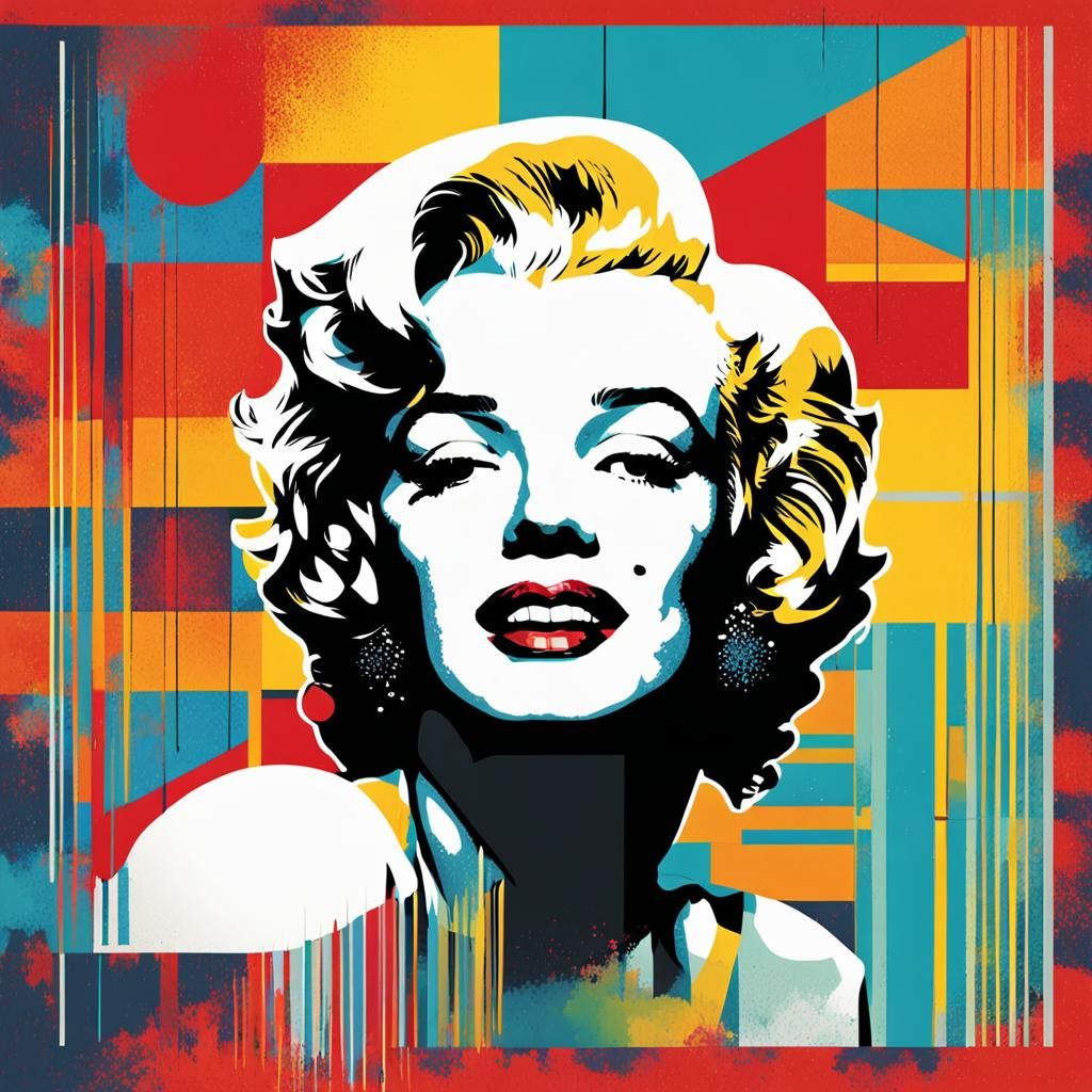 Marilyn Monroe Pop Art Screen Print