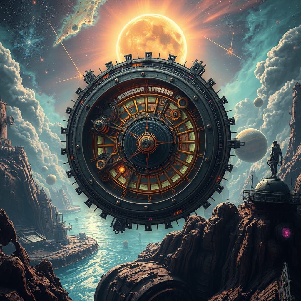 Cosmic Clockwork Mechanism Orbiting Dying Star