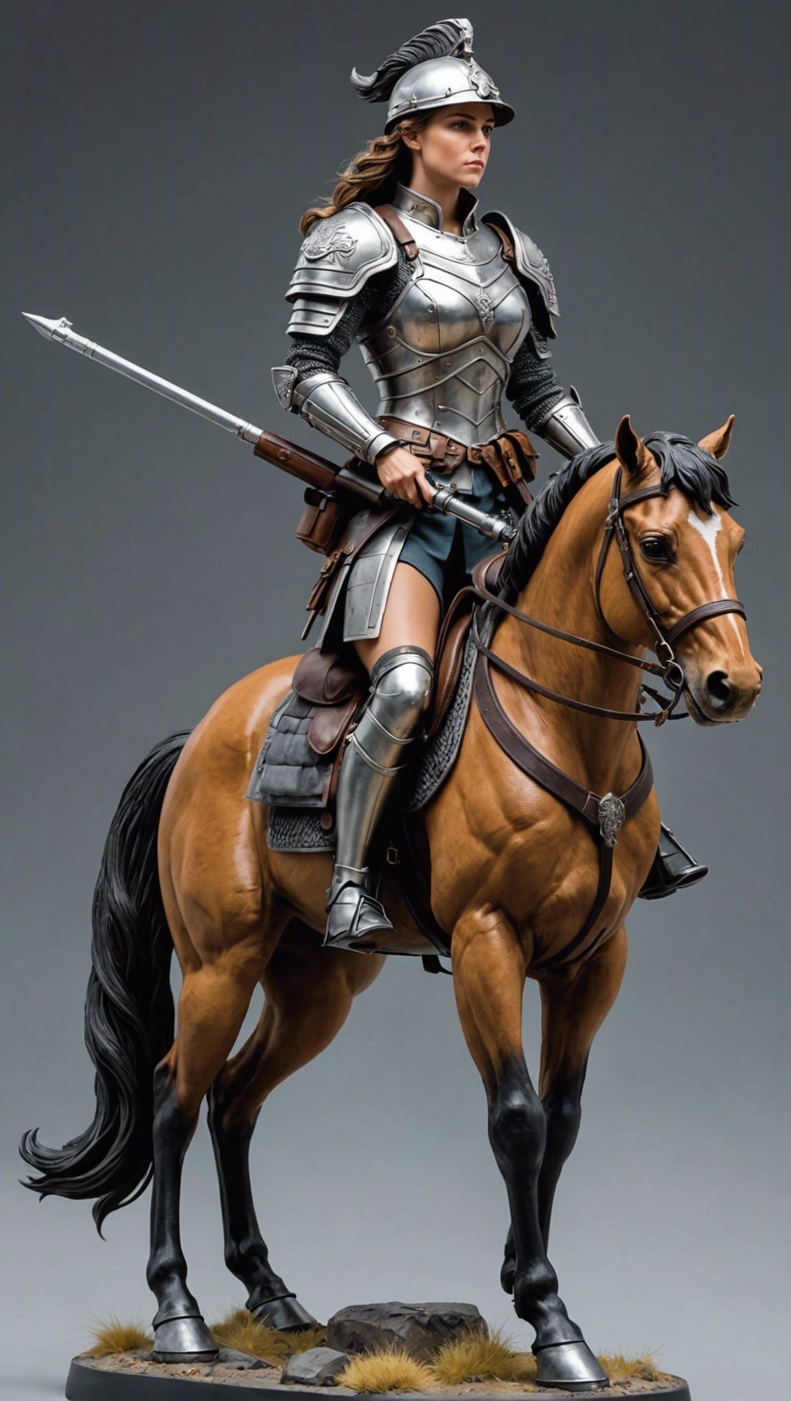 Hyperrealistic Centaur Soldier Masterpiece