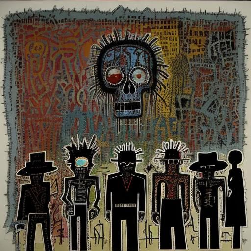 The Walking Dead in Neo-Expressionist Surrealism