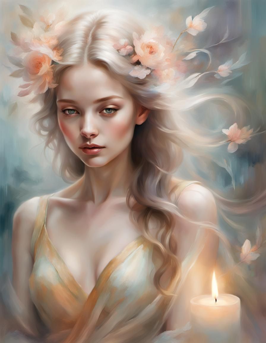 Ethereal Portrait Radiating Beauty and Grace