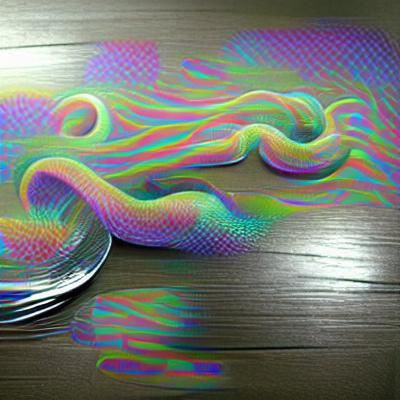 Holographic Pearlescent Noodle Illusion