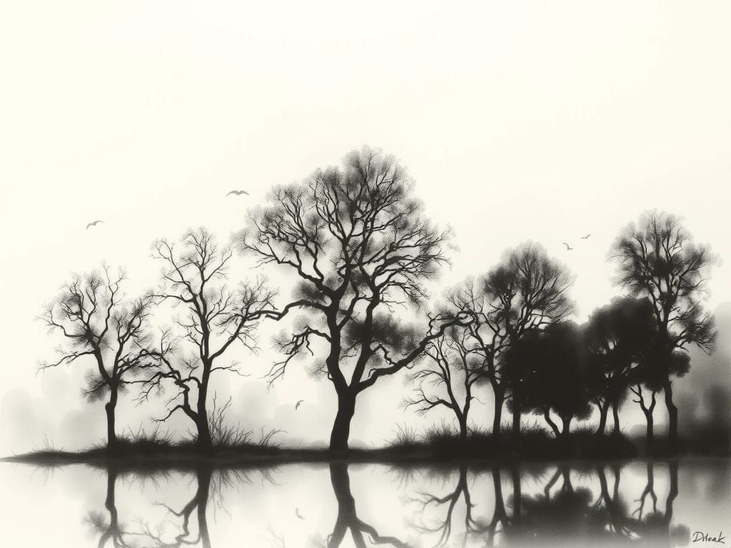 Elegant Silhouettes in Soft Focus