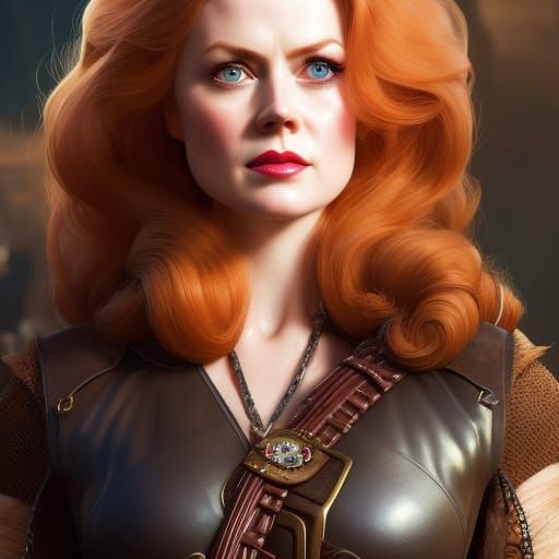 Aloy Pin-Up Portrait in Digital Art Style