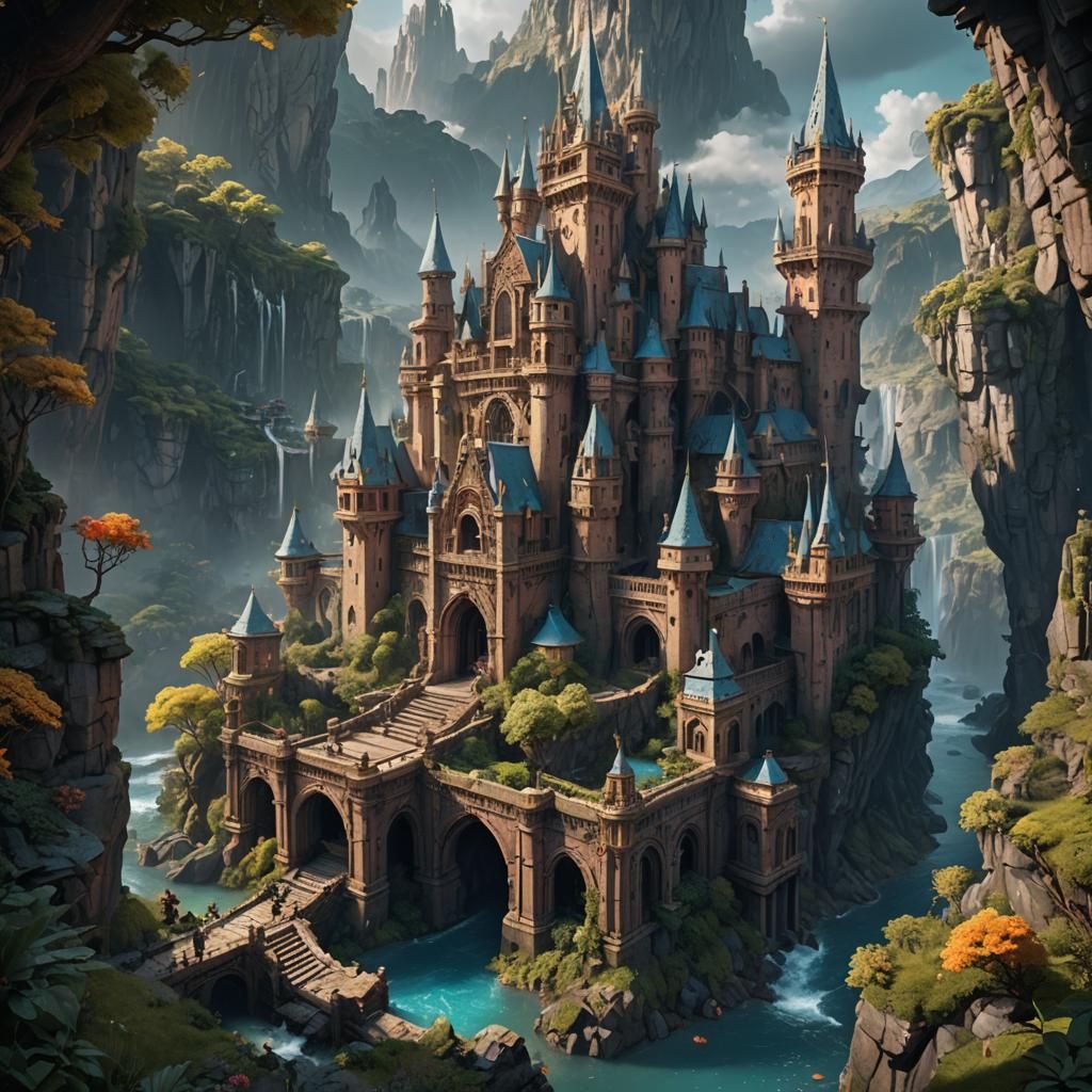 Fantastical Matte Painting in Deep Color