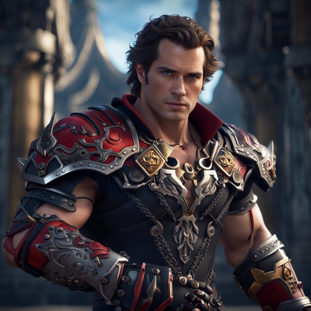 Kingdom Hearts Warrior with Keyblade, Detailed Digital Art